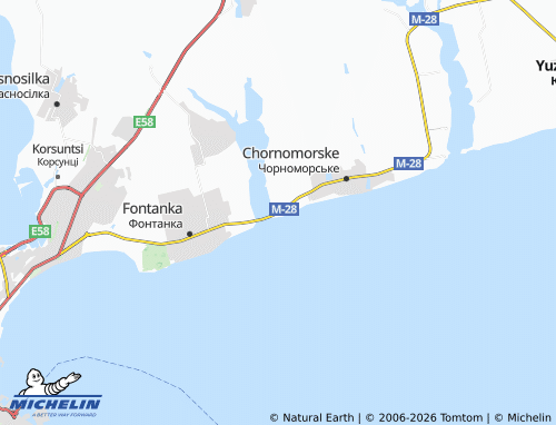 Mapa MICHELIN Nova Dofinivka - ViaMichelin