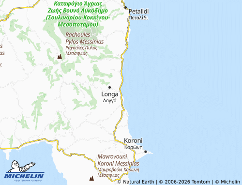 MICHELIN Agios Andreas map - ViaMichelin
