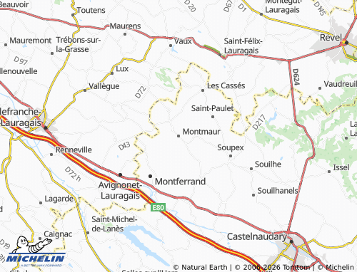 Mappa MICHELIN Montmaur - ViaMichelin