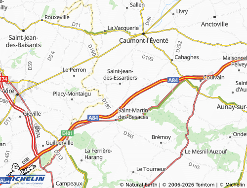 MICHELIN Morichèse map - ViaMichelin