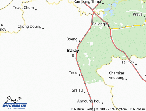 Mappa MICHELIN Baray - ViaMichelin