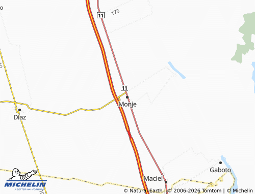 MICHELIN Monje map - ViaMichelin