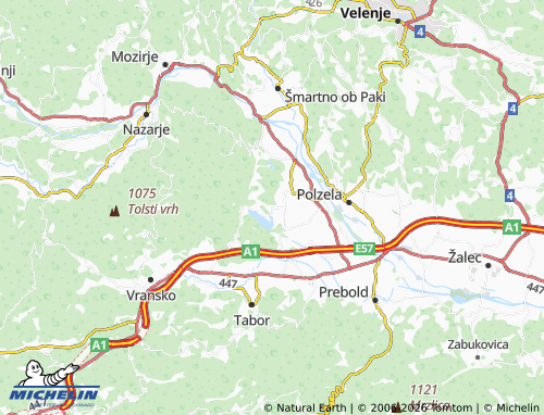 MICHELIN Podvrh map - ViaMichelin