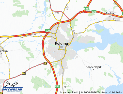 MICHELIN Kolding map - ViaMichelin