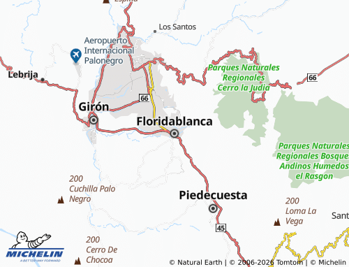 MICHELIN-Landkarte Floridablanca - ViaMichelin