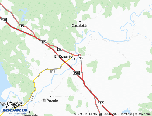 Mapa MICHELIN El Rosario Centro - ViaMichelin