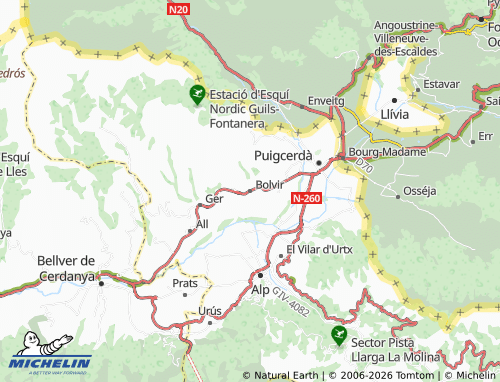 Mapa MICHELIN Bolvir - ViaMichelin