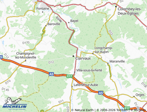 Mappa MICHELIN Clairvaux - ViaMichelin