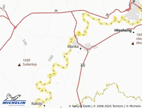 MICHELIN Ha Leboea map - ViaMichelin