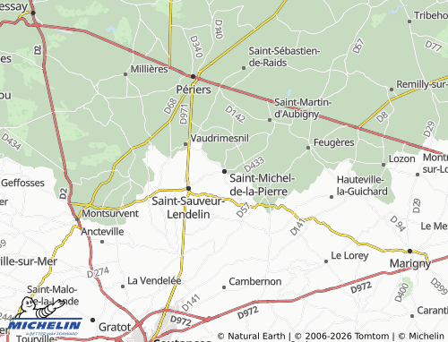 MICHELIN Saint-Michel-de-la-Pierre map - ViaMichelin