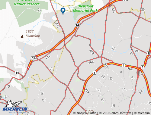 MICHELIN Kya Sand Extension 44 map - ViaMichelin