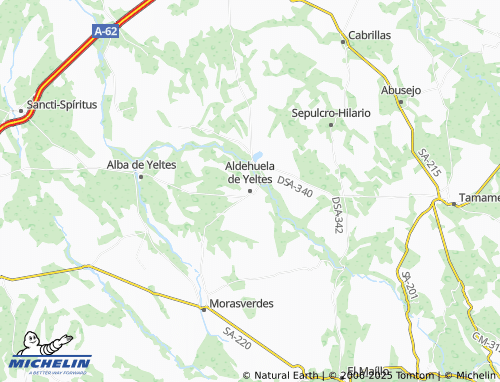 MICHELIN Aldehuela de Yeltes map - ViaMichelin