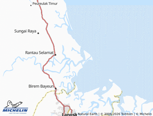 MICHELIN Alue Raya map - ViaMichelin