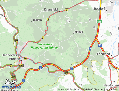 Mapa MICHELIN Meensen - ViaMichelin