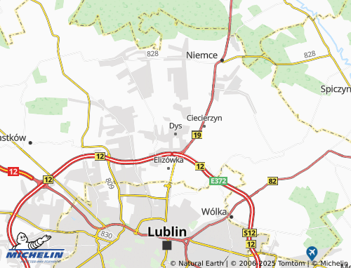 MICHELIN Dys map - ViaMichelin