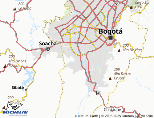 MICHELIN Millán map - ViaMichelin