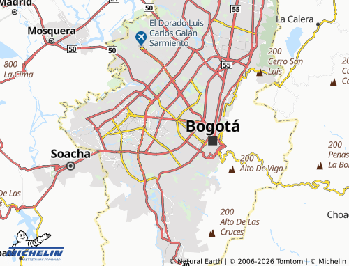 Carte MICHELIN Primavera Occidental - ViaMichelin