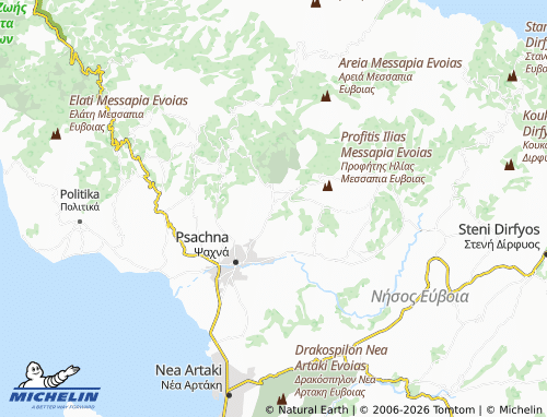 MICHELIN Makrymalli map - ViaMichelin