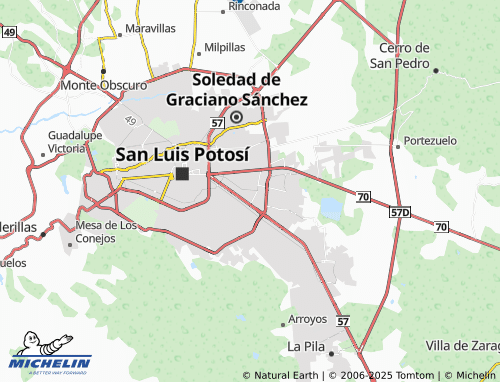 MICHELIN-Landkarte Ricardo B. Anaya Segunda Sección - ViaMichelin
