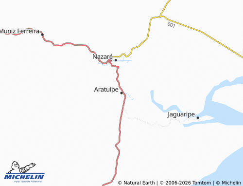 Mappa MICHELIN Aratuípe - ViaMichelin