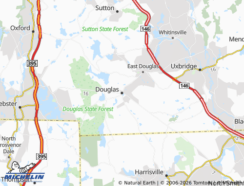 Carte MICHELIN Douglas - ViaMichelin