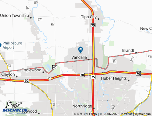 Mappa MICHELIN Butler - ViaMichelin