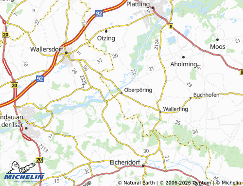 Mappa MICHELIN Oberpöring - ViaMichelin