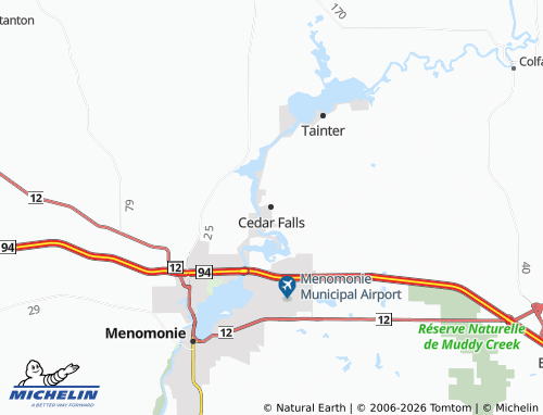 Mapa MICHELIN Cedar Falls - ViaMichelin