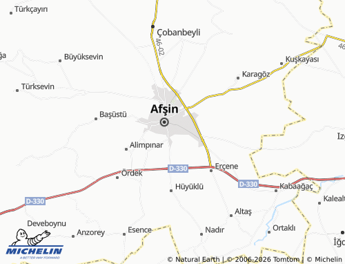 Mappa MICHELIN Efsus Turan - ViaMichelin