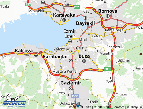 MICHELIN-Landkarte General Asım Gündüz - ViaMichelin