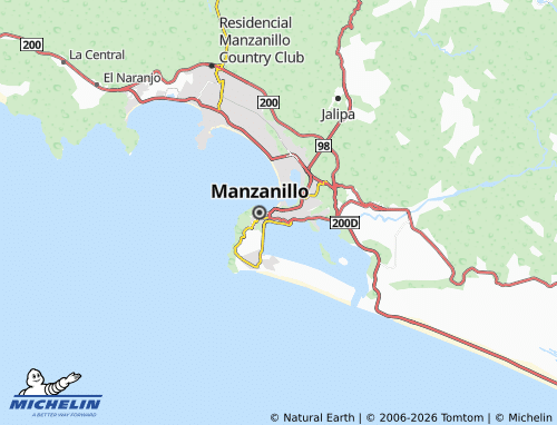 Kaart MICHELIN Manzanillo Zona 7 - ViaMichelin