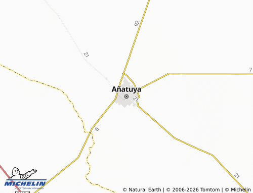 MICHELIN Añatuya map - ViaMichelin
