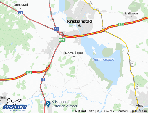 Carte MICHELIN Norra Åsum - ViaMichelin