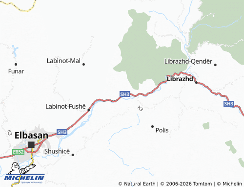 Carte MICHELIN Xibrakë - ViaMichelin