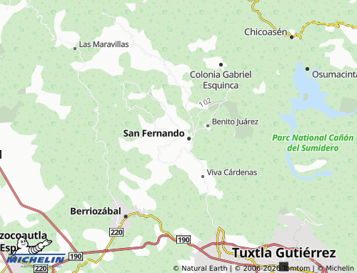 Mapa MICHELIN Ribera Francisco I Madero - ViaMichelin