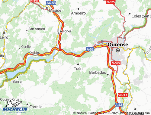 MICHELIN Alongos (San Martiño) map - ViaMichelin