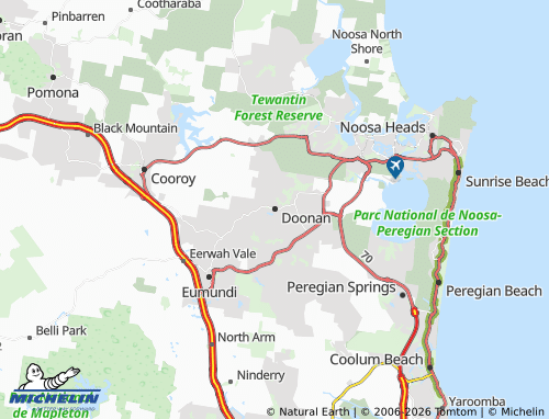 MICHELIN Doonan map - ViaMichelin