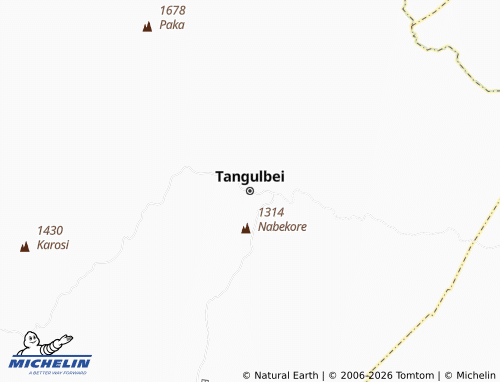 MICHELIN Tangulbei map - ViaMichelin