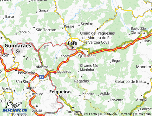 Mapa MICHELIN Pousada - ViaMichelin