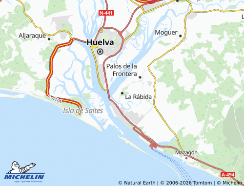 Mappa MICHELIN La Rábida - ViaMichelin