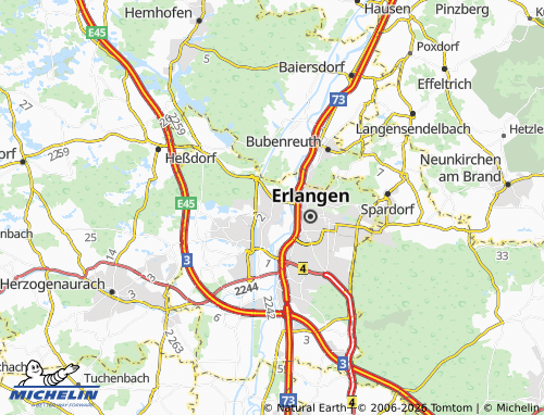 MICHELIN Alterlangen map - ViaMichelin