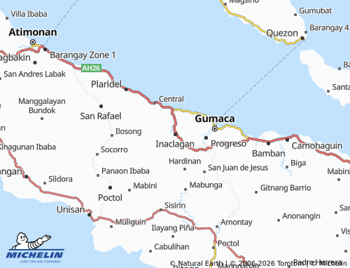 MICHELIN Inaclagan map - ViaMichelin