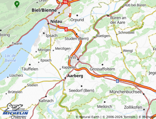Mapa MICHELIN Lyss - ViaMichelin