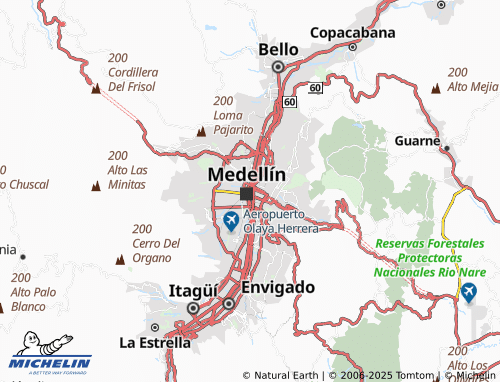 MICHELIN Corazón de Jesús map - ViaMichelin