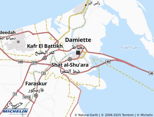 Mappa MICHELIN Shat Muhib wal-Siyalah - ViaMichelin