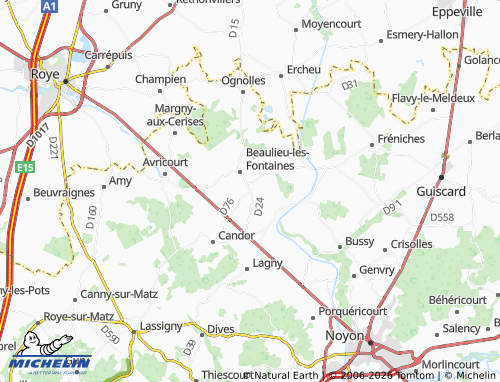 MICHELIN Écuvilly map - ViaMichelin