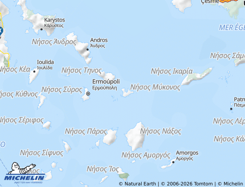 Carte MICHELIN Mykonos - ViaMichelin