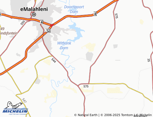 MICHELIN Naauwpoort map - ViaMichelin