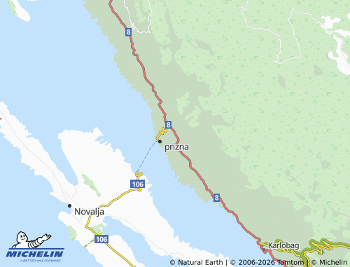 Carte MICHELIN Guste Zidine - ViaMichelin
