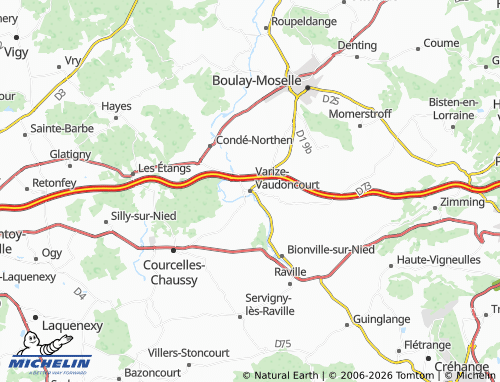 MICHELIN Varize-Vaudoncourt map - ViaMichelin